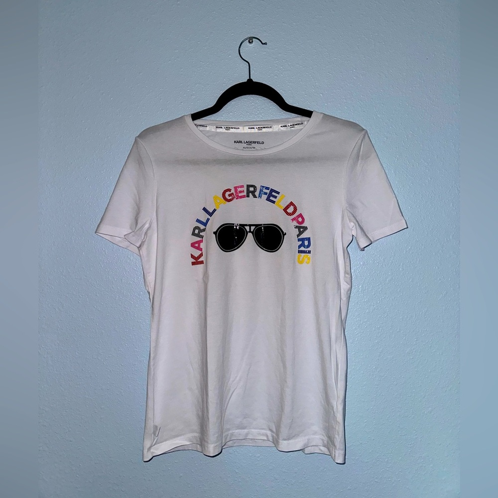 Karl Lagerfeld Paris White T-Shirt